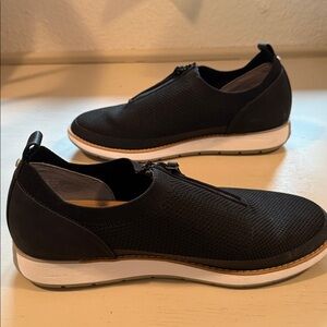 Hush Puppies Black Mesh Slip-On Loafers